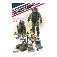 Meng 1/35 U.S. Explosive Ordnance Disposal Specialists & Robots Plastic Model Kit