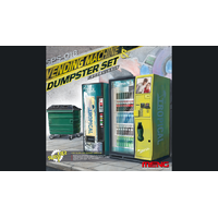 Meng 1/35 Vending Machine & Dumpster Set Plastic Model Kit