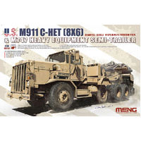 Meng 1/35 U.S. M911 C-HET(8X6) & M747 Heavy Equipment Semi-Trailer Plastic Model Kit