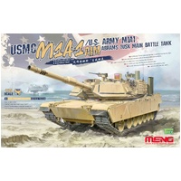 Meng 1/35 Abrams M1A1 AIM / M1A1 TUSK USMC/US Army Main Battle Tank Plastic Model Kit
