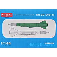 MikroMir 1/144 Kh-22 (AS-4) Soviet long-range anti-ship missile Plastic Model Kit [144-026]