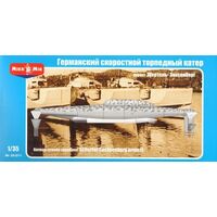 Micromir 1/35 German Torpedo speedboat SHERTEL Sachsenberg project March Plastic Model Kit