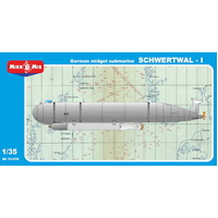Micromir 1/35 German midget submarine SCHWERTWAL-I Plastic Model Kit