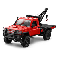 MN Models 1/12 Toyota LC79 4WD RC Crawler Red w/Crane Attachment