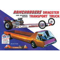 MPC 1/25 Ramchargers Dragster & Transporter Truck Plastic Model Kit