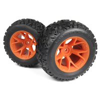 Maverick Mounted Linebacker Tire on MT Wheel (Orange/2pcs) [150681]
