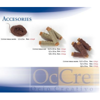 OCCRE COTTON THREAD(BROWN) 0.8MMX10M 2 REELS