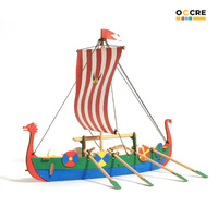 OcCre Fun Viking Ship Model Kit for Kids