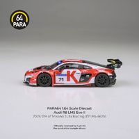 Para64 1/64 Audi R8 LMS Evo 2025 12H of Misano Juta Racing #71 LHD Diecast Model Car