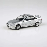 Para64 1/64 1999 Honda Civic EM1 Vogue Silver Metallic w/wing Diecast Model Car