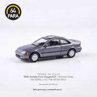 Para64 1/64 1995 Honda Civic Coupe EJ1 Horizon Grey RHD Diecast Model Car