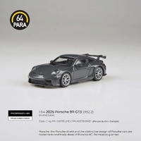 Para64 1/64 2025 Porsche 911 GT3 (992.2) Slate Grey RHD Diecast Model Car