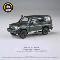 Para64 1/64 2014 Toyota Landcruiser LC76 Military Green RHD Diecast Model Car