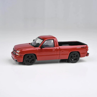 Para64 1/64 2006 Chevrolet Silverado Single Cab Victory Red Diecast Model Car