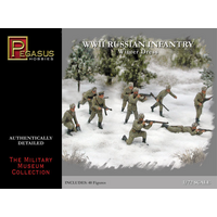 Pegasus 1/72 WWII Russian Infantry Winter Dress (40 piece set)