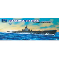 Riich Models 1/200 USS Gato SS-212 Fleet Submarine (1944) + OS2U-3 Kingfisher Floatplane