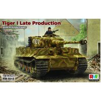 Ryefield 1/35 Tiger I late production w/workable track links Plastic Model Kit