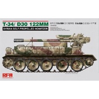 Ryefield 1/35 T-34/d-30 122mm syrian self-propelled howitzer Plastic Model Kit