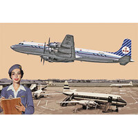 Roden 1/144 DC-7C Royal Dutch Airlines (KLM) Plastic Model Kit