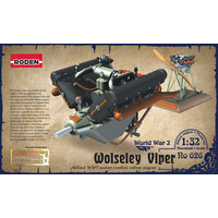 Roden 1/32 Wolseley Viper Allied WWI water-cooled inline engine Plastic Model Kit [626]