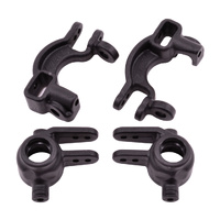RPM Caster Blocks & Spindle Blocks - Traxxas | Slash 4x4 / Stampede 4x4 / Rally 4wd | Black