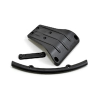 RPM Front Bumper, Skid Plate & Retainer Plate - ARRMA | most 6S vehicles (V5, EXB and older) | Black