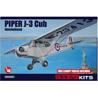 SabreKits 1/48 Piper J-3 Cub "Internationa"l Plastic Model Kit