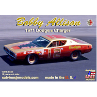 Salvinos J R 1/25 Bobby Allison 1971 Dodge Charger Flathood Plastic Model Kit