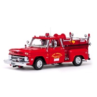 Sun Star 1/18 1965 Chevrolet C-20 Fire Truck - Red