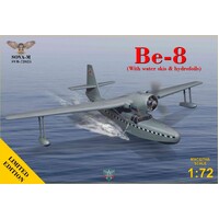 Sova-M 1/72 Be-8 amphibian aircraft (with water skis & hydrofoils) Plastic Model Kit