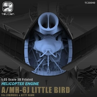 Toucan 1/35 3D-Printed Helicopter Engine - A/MH-6J Little Bird