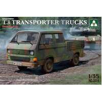 Takom 1/35 Bundeswehr T3 Transporter Trucks/ Double Cab Plastic Model Kit [2014]