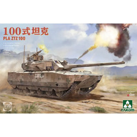 Takom 1/35 PLA ZTZ 100 + ZRY-222 Unmanned Combat Ground Vehicle "Robot Wolves" Unmanned Combat System Plastic Model Kit