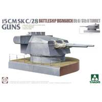 Takom 1/72 15 CMSK C/28 Battleship Bismarck BB II/STB II Turret Plastic Model Kit