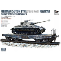 T-Model 1/35 German 50T Type SSys Schwerer Platormwagen (Tank Not Include) Plastic Model Kit