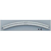 Tomix N Curve PC Track 11" 280mm Radius, 45° (4)