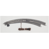Tomix N Electric Turnout Track Curved Right Hand 12-1/2" 317mm & 11" 280mm Radius, 45° Curve