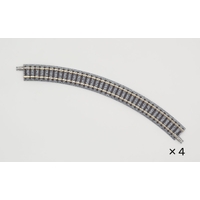 Tomix N Curve Track 9-9/16" 243mm Radius, 45° (4)