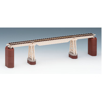 Tomix N Trestle Bridge S280 Ivory w/ 2 ea. brick and trestle piers