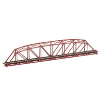 Tomix N 3278 Single Truss Curve Iron Bridge Straight 420mm Red