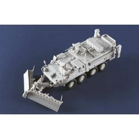 Trumpeter 1/72 M1132 Stryker Engineer Squad Vehicle with SMP/AMP-Surface Mine Plow Plastic Model Kit [07427]