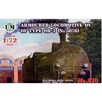 UM-MT 1/72 ARMORED LOKOMOTIVE OV of the type OB.-3 (No 5676) Plastic Model Kit