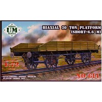 UM-MT 1/72 Biaxial 20 ton platform (short - 6,6 m ) Plastic Model Kit