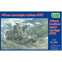Unimodels 1/72 105-mm howitzer motor Carriage M7B2 Plastic Model Kit