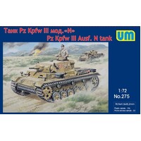 Unimodels 1/72 Tank PanzerIII Ausf N Plastic Model Kit