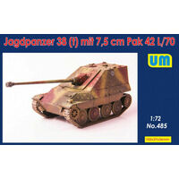Unimodels 1/72 Jagdpanzer38(t) mit 7.5 cm Pak42L/70 Plastic Model Kit