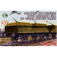 Unimodels 1/72 A.A.D.Railroad car by steel bridge Plastic Model Kit