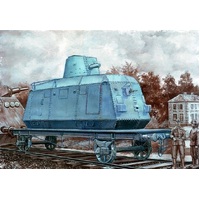 Unimodels 1/72 Armor.car DTR-casemate on railway Plastic Model Kit