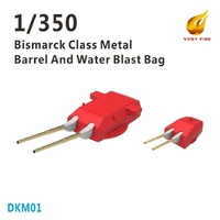 Very Fire 1/350 Bismarck metal barrel and water blast bag (For Tamiya, Revell, Trumpeter)