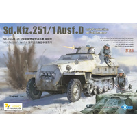 Vespid 1/35 Sd.Kfz.251/1 Ausf.D Late Production w/Full Interior Plastic Model Kit
